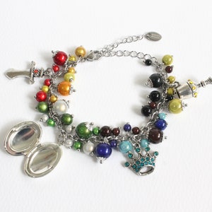 Wizarding School Charm Bracelet Stainless Steel Chain image 3