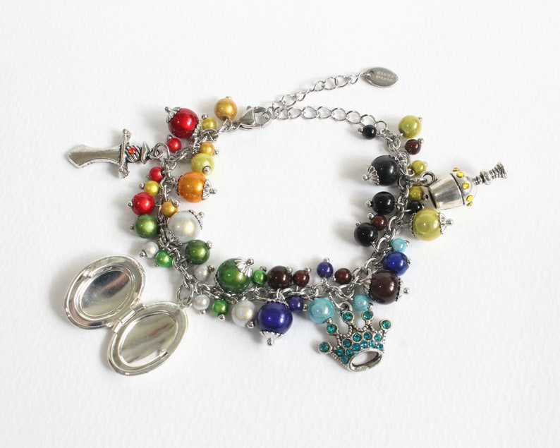 Wizarding School Charm Bracelet Stainless Steel Chain image 3