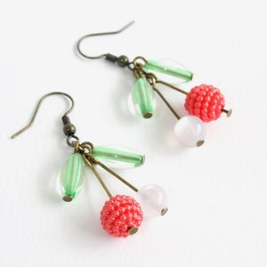 Lychee Earrings (hooks or clip ons)