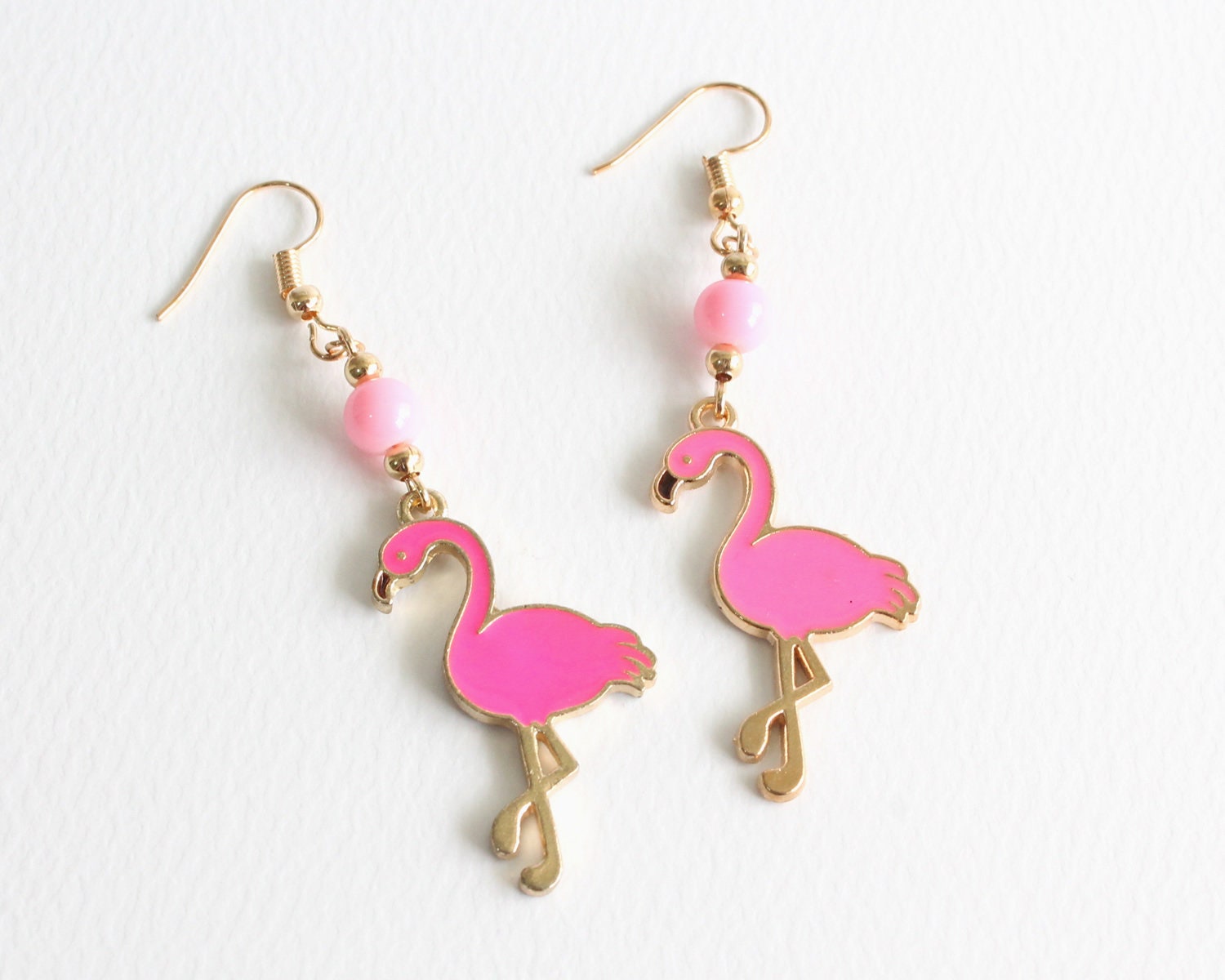 Flamingo clip on best sale earrings