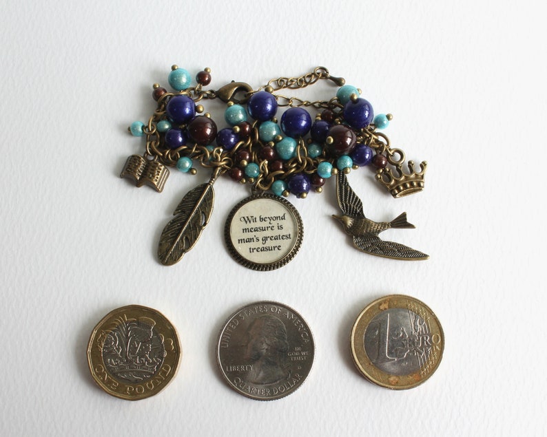 Charm Bracelet Blue Eagle House Bronze version CLEARANCE image 3