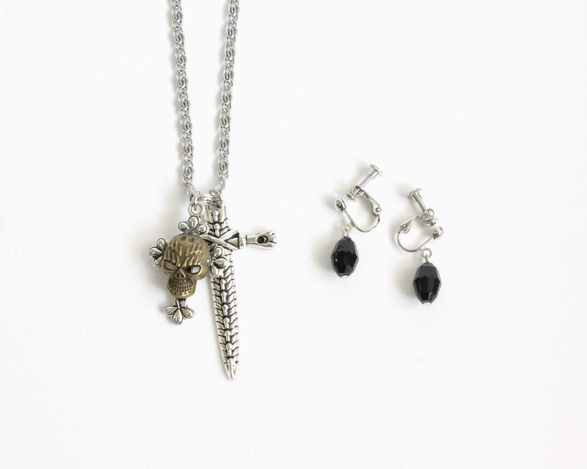 アクセサリー once Hook's Necklace and Earring (OUAT) Stainless Steel Chain - Etsy