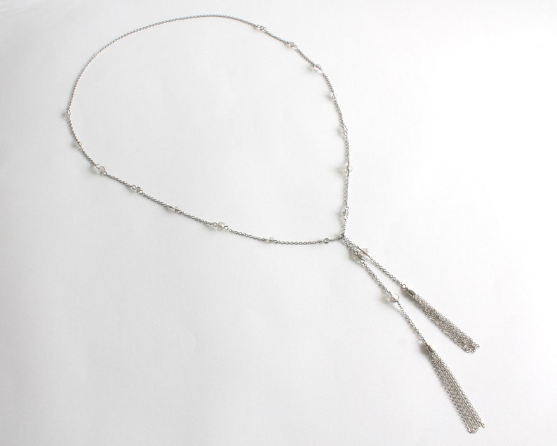 Katherine's Long Tassel Necklace TVD Open End Necklace image 2
