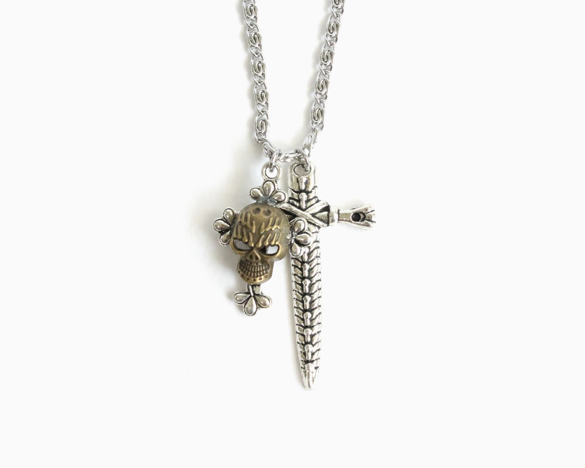 Hook's Necklace and Earring (OUAT) Stainless Steel Chain - Etsy
