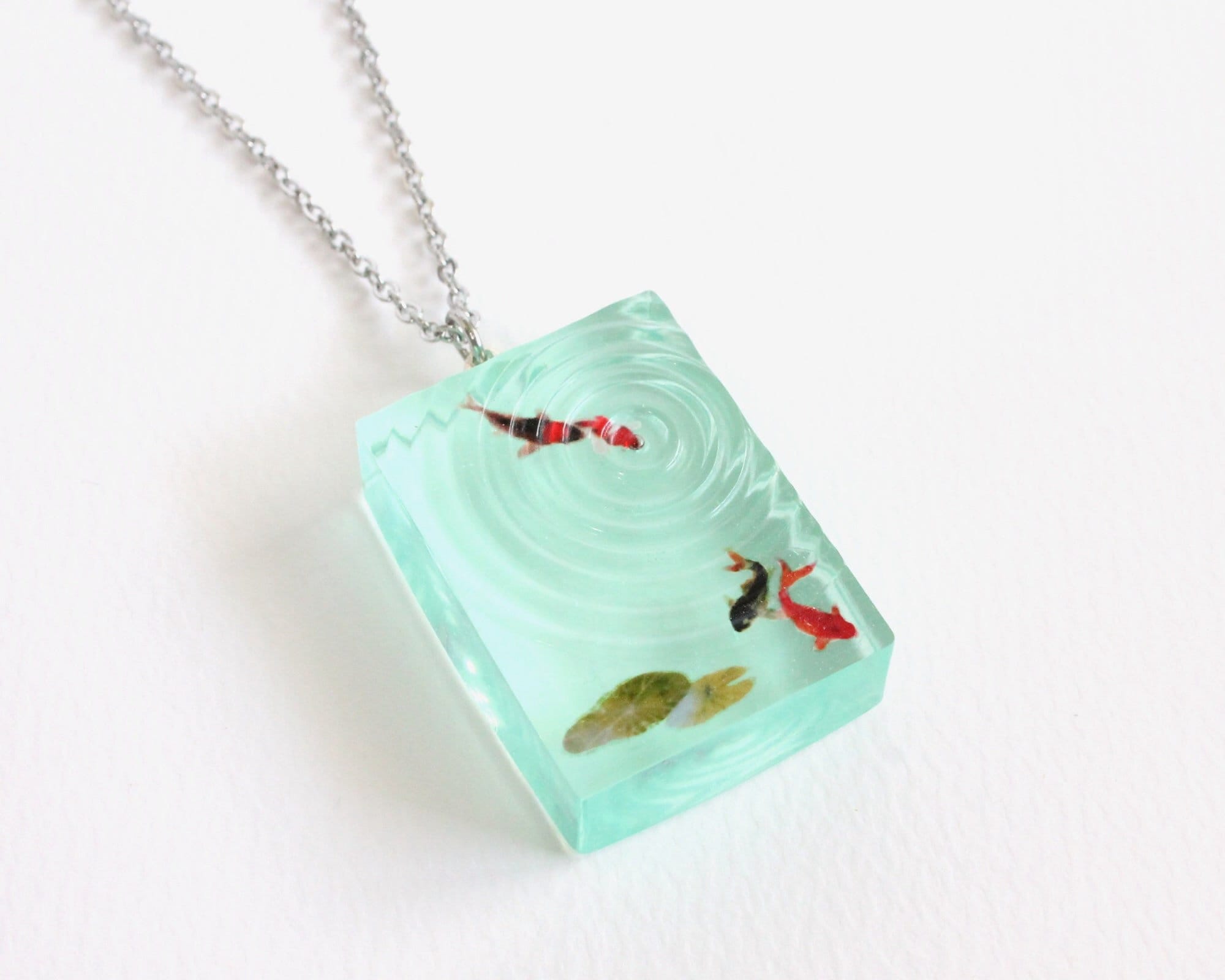 Japan koi fish necklace | Resin and polymer clay by Crystarbor on DeviantArt