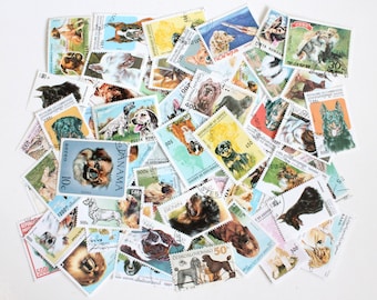 25 to 100 dog cancelled stamps