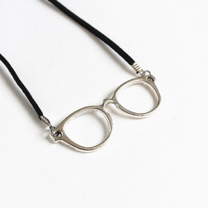 Silver Glasses Necklace image 2