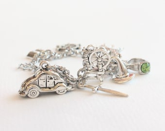 Once Upon a Time Characters Charm Bracelet (OUAT) Stainless Steel Chain