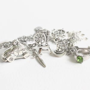 Once Upon a Time Characters Charm Bracelet (OUAT) Stainless Steel Chain