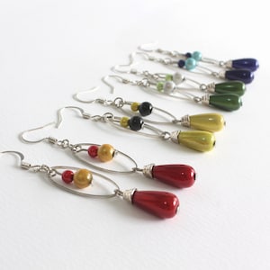 Wizarding House Color Dangling Earrings