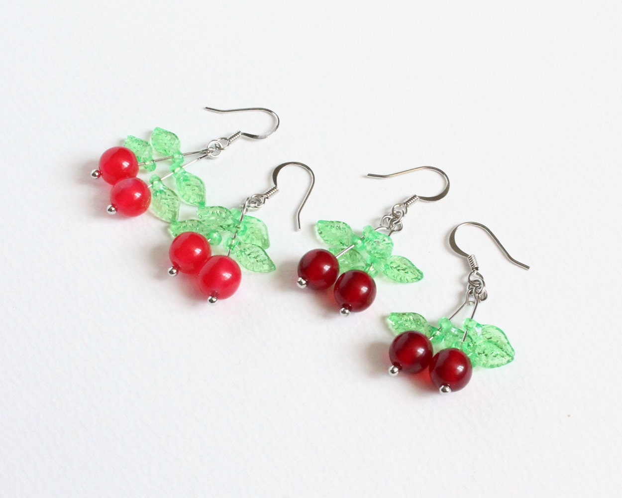 Cherry Earrings | Etsy