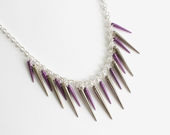 Spiky Long Necklace (2 color choice)