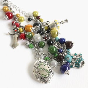 Wizarding School Charm Bracelet Stainless Steel Chain image 1