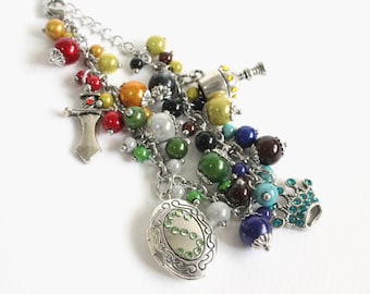 Wizarding School Charm Bracelet Stainless Steel Chain