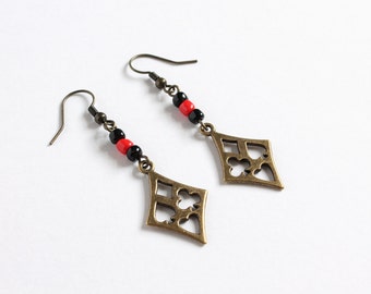 Playing Cards Poker Symbol Earrings