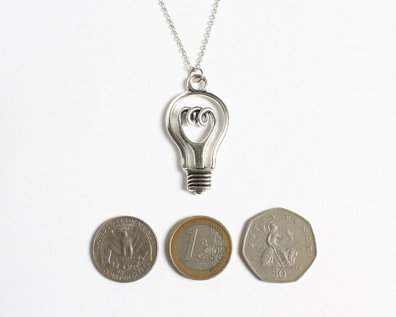 Light Bulb Necklace Etsy