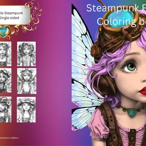 Steampunk Fee Ausmalbuch