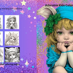 Adorable kids coloring book