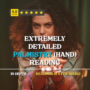 Extra Detailed Palmistry Hand Reading – In-Depth Life & Personality Insights – Accurate Intuitive Palm Reading – Personalized Report PDF