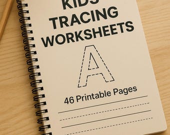 Kids Tracing Workbook | ABC Letters, Numbers, Shapes (PDF)