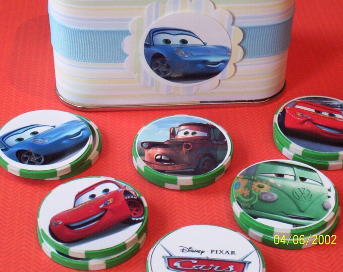 Disney Cars Matching Memory Game Etsy