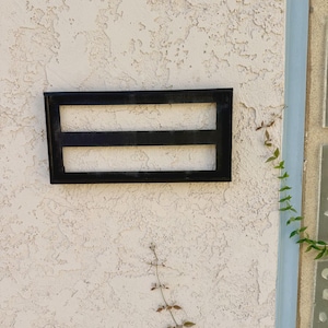 Frame for Earthtones Tile Address Signs | FRAME ONLY | 3"x6" Tiles slide into frame (Does not fit other tiles!)