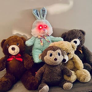 Haunted Stuffed Animal - EMF Detector, Audible Alarm, LED Eyes Light Up When Spirit is Near - Paranormal Trigger Item, Ghost Hunting Tool!!