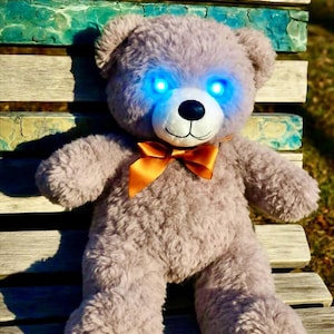 Haunted Stuffed Animal - EMF Detector, Audible Alarm, LED Eyes Light Up When Spirit is Near - Paranormal Trigger Item, Ghost Hunting Tool!