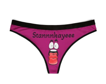 O' Lawd Chu Fine Stannnkayeee Street Funny Face Women's Personalized Panties, Comfortable Briefs, Cute Loungewear