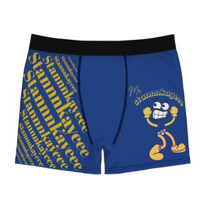 Mr. Stannnkayeee Street Men&#39;s Boxer Briefs, Funky Loungewear, Fun Undergarments, Cartoon Character Boxers