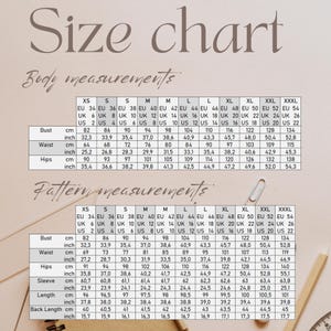 Basic Block Pattern PDF Download Large Size Jersey Dress Sewing Project ...