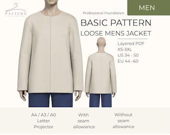 Men Jacket Pattern Making Guide For Tailoring Sewing Foundation Basic Block Pattern Design Custom Garment Making Resource For Tailors Coat