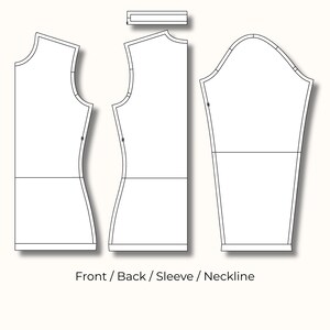 Comprehensive Sewing Pattern Guide Digital Download Block Draft Template Printable PDF File Knit Top Pattern Design Sleeve Construction Guide Professional Measurement Chart Size Guide Included Fabric Cutting Layout Template Instant Access