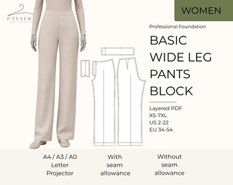 Digital Trouser PDF Sewing Pattern Drafting Guide Clothing Template Fashion Design Custom Fit Trouser Pattern Making Tutorial Advanced Pro