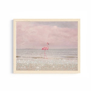 pink flamingo art tropical bird prints bathroom wall decor whimsical artwork coastal beach art ocean decor flamingo wall art photography