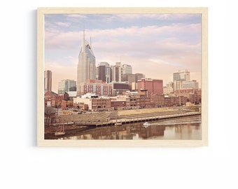 Nashville art print country music city wall art Nashville gift new home gift apartment artwork decor downtown Nash TN gift idea city prints