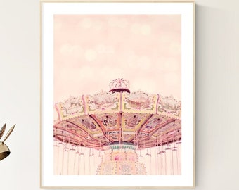 girl nursery decor nursery picture pastel wall art little girl room decor carnival art toddler girl room pink decor girl art gift under 25