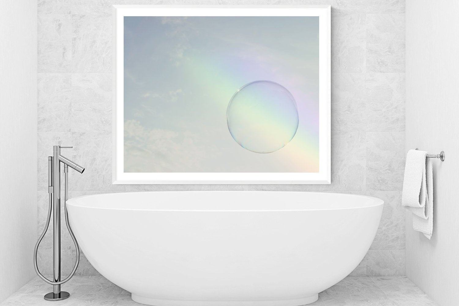 Burbujas imágenes de la pared del baño arte de la pared del | Etsy