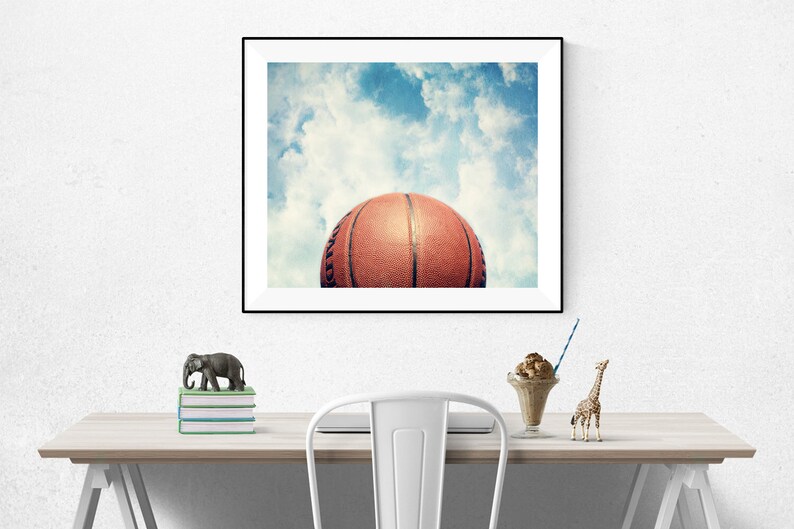 Basketball Art Sports Decor Toddler Boys Room Decor Baby Etsy