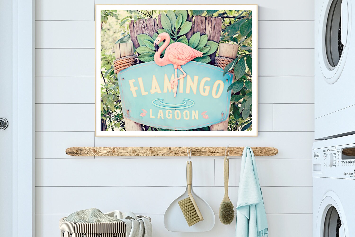 Flamingo Decor Bathroom Flamingo Sign Photo Prints Tropical Etsy UK