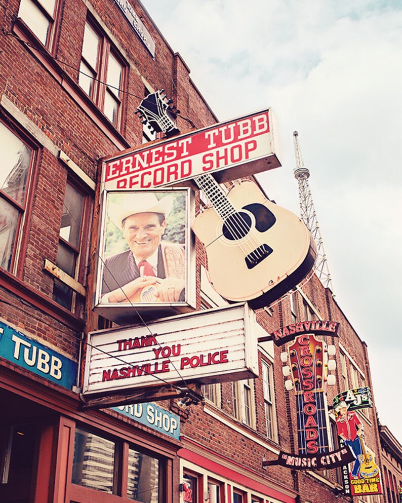 Nashville signs Nashville gift Travel photography country Etsy