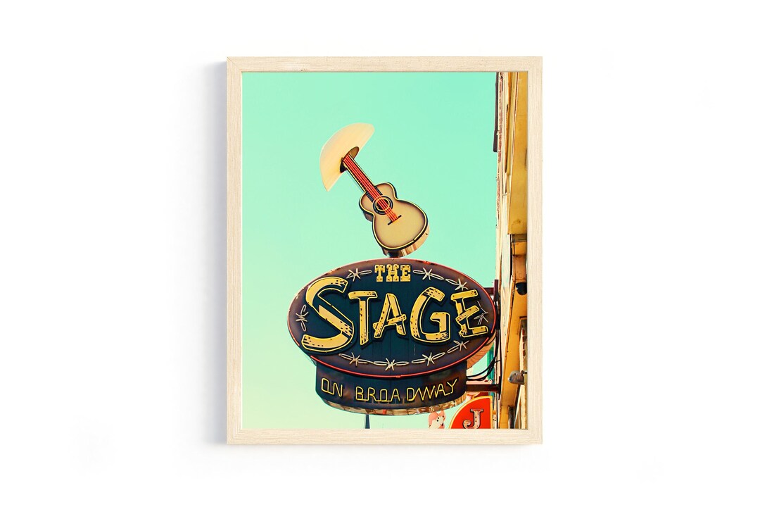 Nashville Art Prints Country Music Wall Art Nash TN Travel Prints Gifts