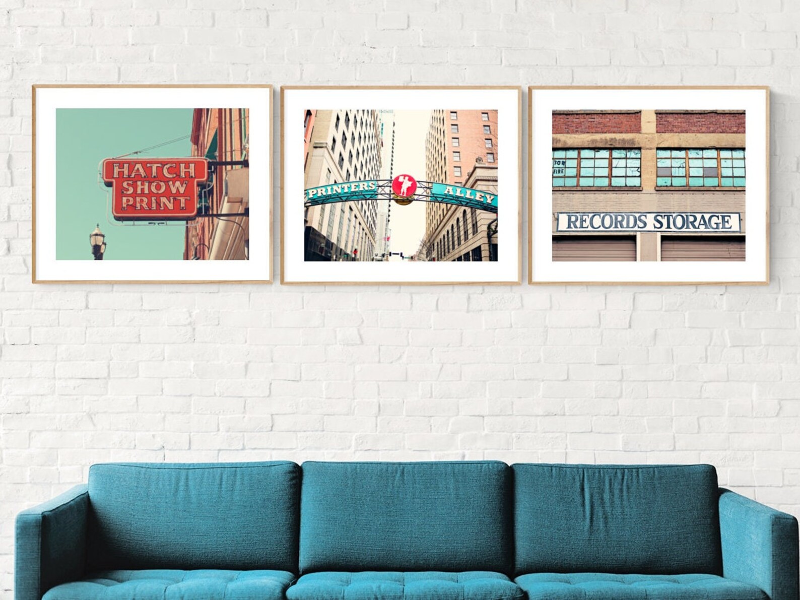Nashville Wall Art Set of 3 Nashville Prints City Wall Art Etsy