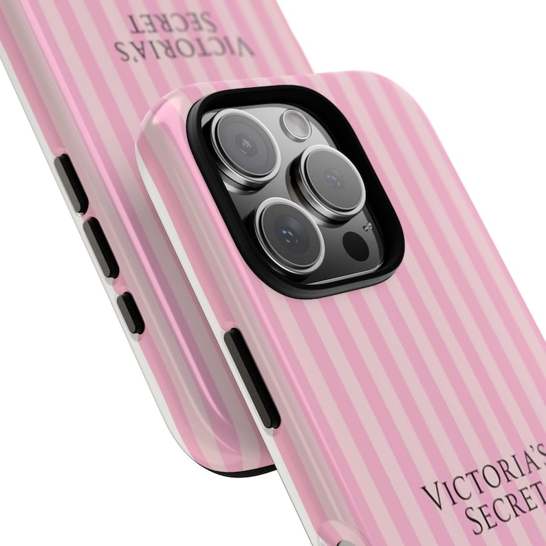 Victoria's Secret Pink Stripe Phone Case, Protective Glossy/Matte Finish image 7