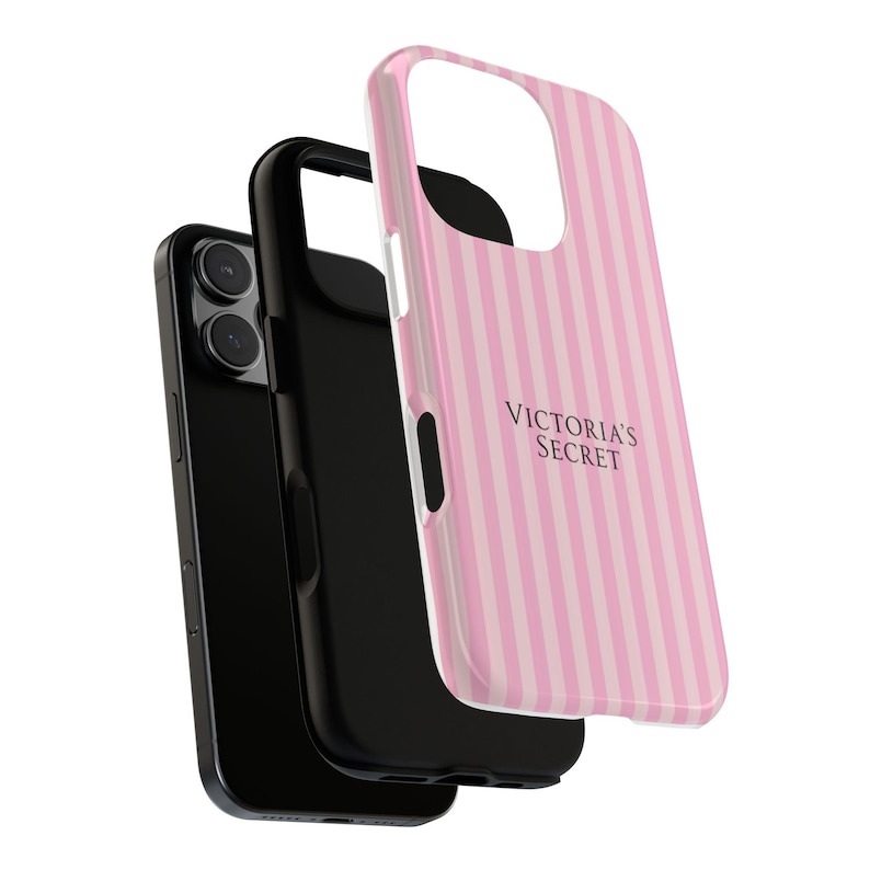 Victoria's Secret Pink Stripe Phone Case, Protective Glossy/Matte Finish image 4