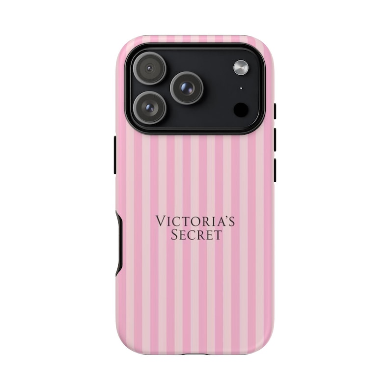 Victoria's Secret Pink Stripe Phone Case, Protective Glossy/Matte Finish image 1