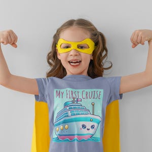 Vacation Vibes Girls Tee, My First Cruise Shirt, Youth T-Shirt, Summer Vacation Shirt, Kids Graphic Tee, Cruise Trip Shirt