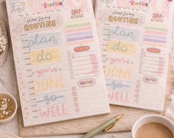 Daily Planner Printable, Busy Mom Routine Sheet, To-Do List Digital Download
