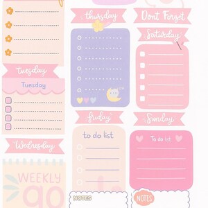 Weekly Planner /Cozy Page/Busy Mom Planner/PDF Printable/Instant Download image 8