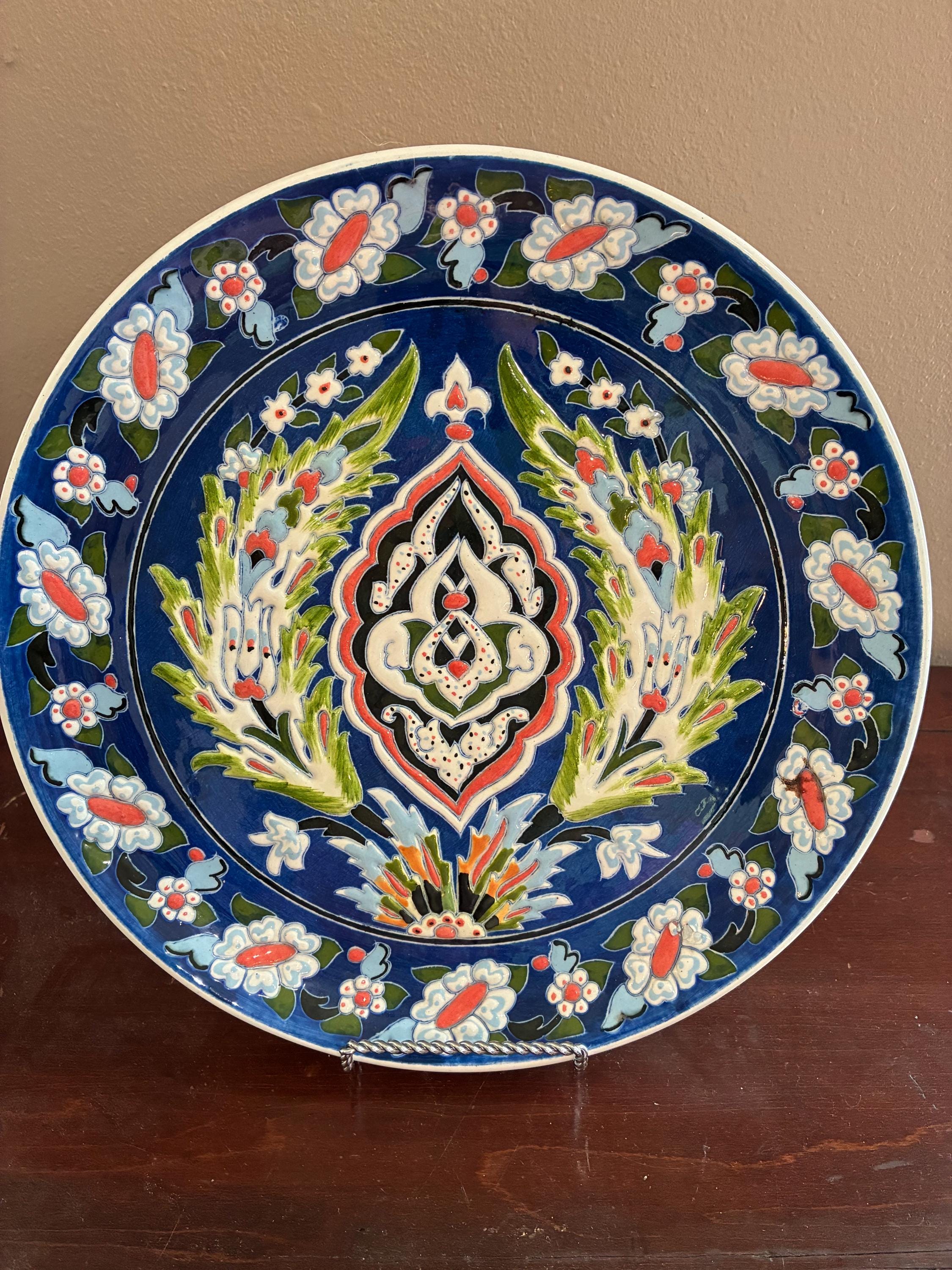 KUTAHYA PORSELEN プレート/トルコの有名陶磁器 Kutahya Ceramics - Etsy
